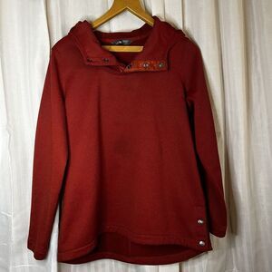THE NORTH FACE WOMENS HOODED PULLOVER KNIT JACKET‎ SZ M